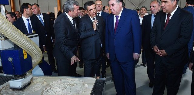 The leader of the Nation Mr. Emomali Rahmon solemnly launched production of furniture enterprise in Sughd FEZ